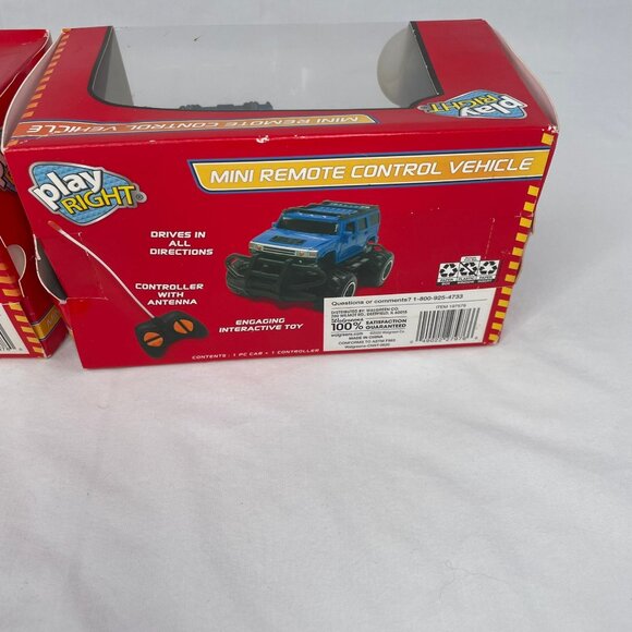 Play Right Set of 2 Remote Control Vehicle Blue Jeep Red Monster Truck Kids Toy - Picture 6 of 10